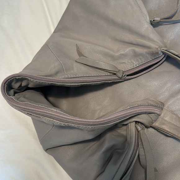 Danier Grey Leather Hobo Bag - Picture 11 of 11
